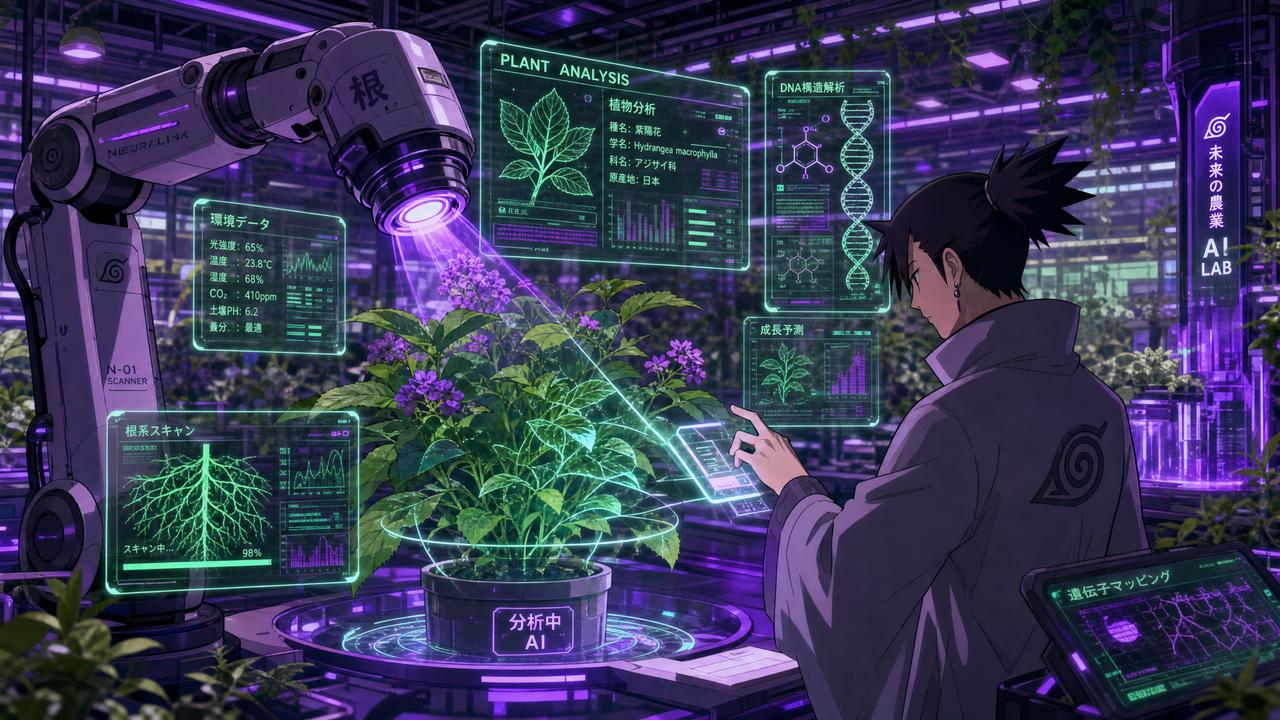 少女萝莉AI识别10000种植物 - 植物视频展示